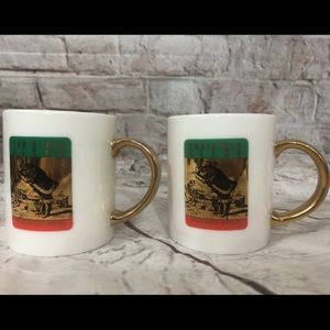 Starbucks Coffee Mugs Christmas Blend SANTA Gold
